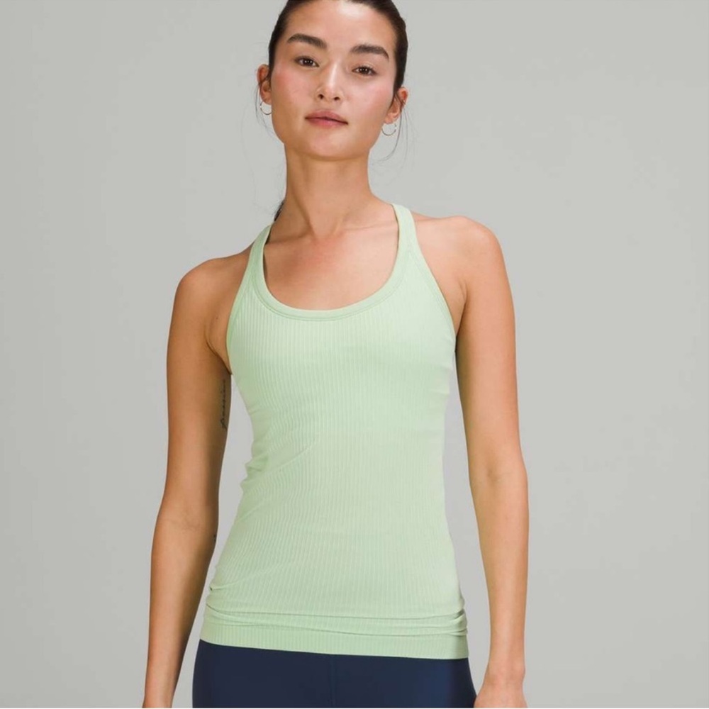 Lululemon Ebb to Street Mint Workout Top